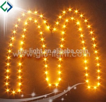 CE/ROHS 3014 Single  color Side emitting led tape light with 60 leds/m and 120 leds/m 