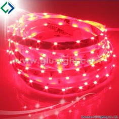 Tira LED de alta calidad y alto brillo con emisión lateral de 12V, 60leds/m, vista lateral roja, 3014