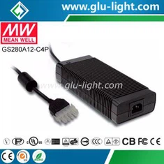 Adaptador industrial Meanwell de 222 W, 12 V CA-CC GS280A12-C4P